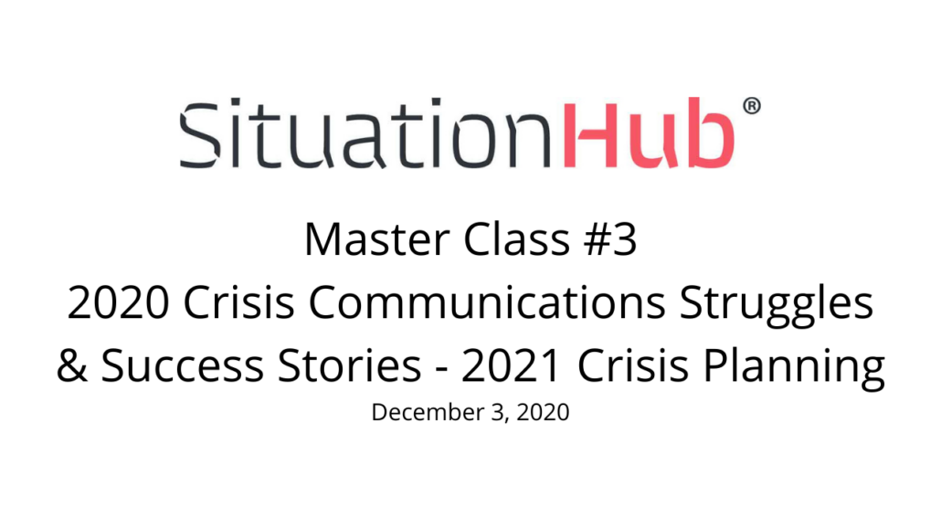Crisis Communications Master Class #3 for Rural Electric Cooperatives